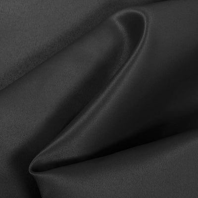 Black Dull Satin Fabric by the Yard /duchess Satin/ Peau De Soie  Fabric/matte Satin 