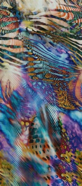 Printed Silk Charmeuse Fabric